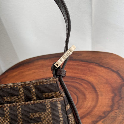 Fendi Mini Baguette in Zucca Monogram