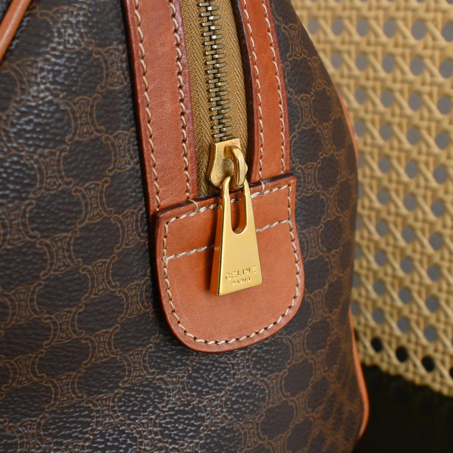 Celine Boston in Triomphe Monogram