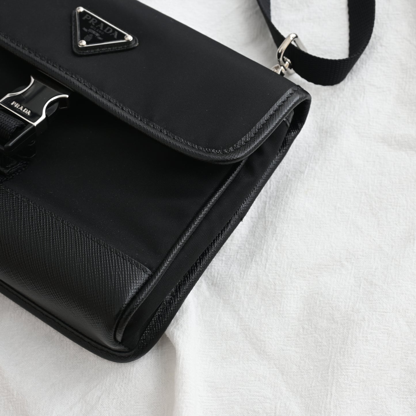 Prada Re-Nylon & Saffiano Leather Smartphone Case