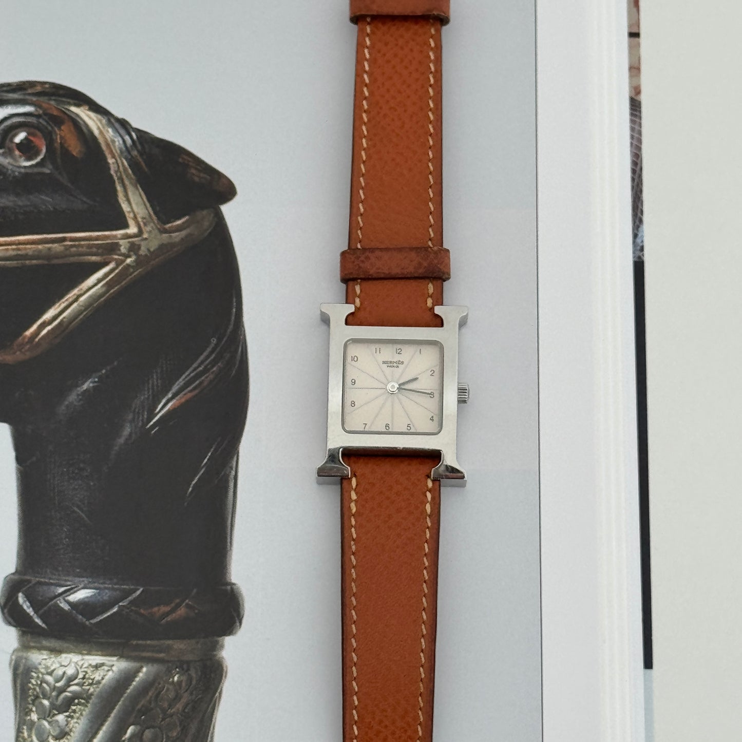 Hermes Heure H Watch HH1.1210 Silver Dial