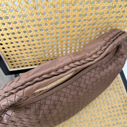 Bottega Veneta Mocha Brown Hobo Bag Small