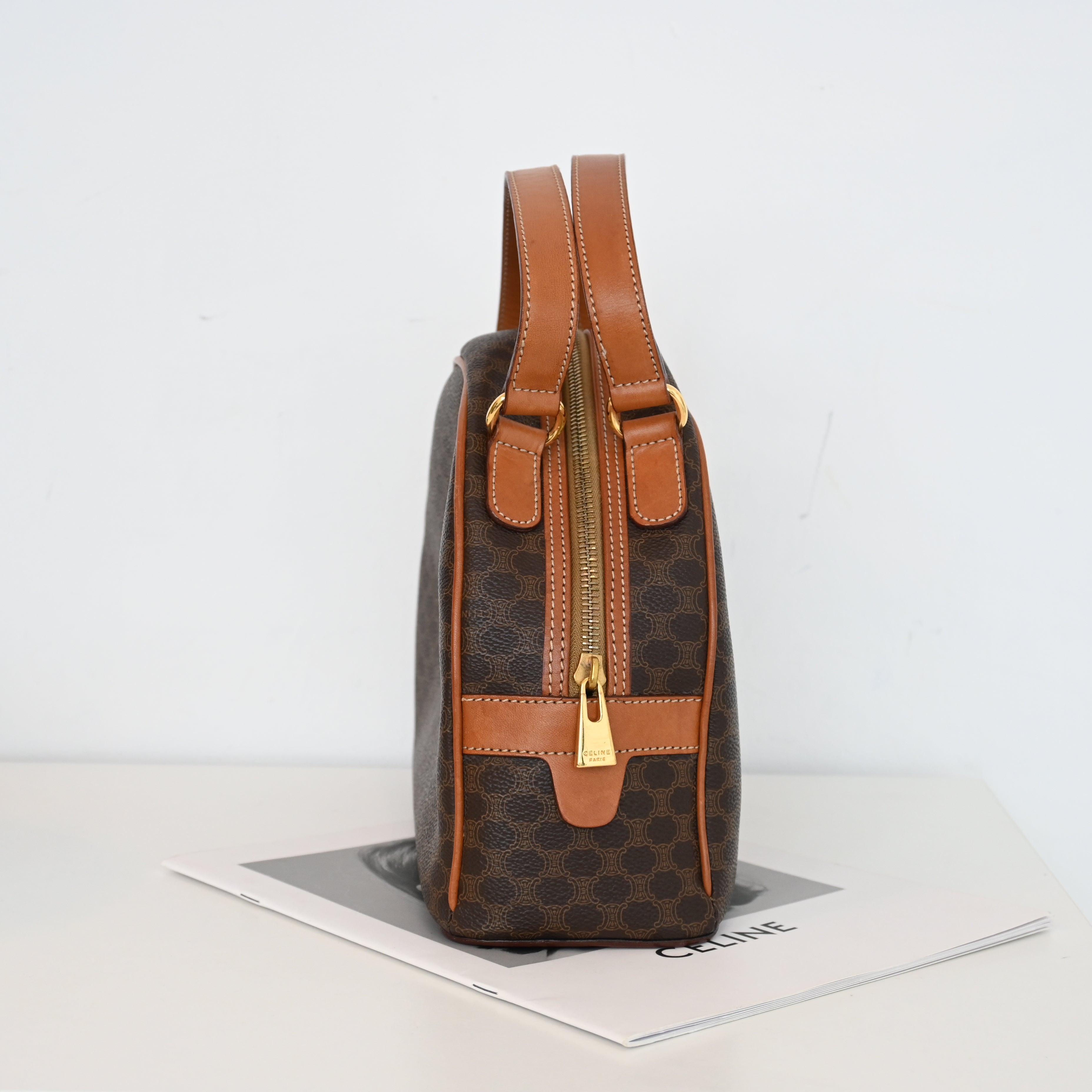 Celine Macadam Triomphe Dome Handbag - Leluxe Vintage Sdn. Bhd.