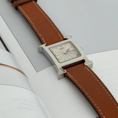 Hermes Heure H Watch HH1.1210 Silver Dial