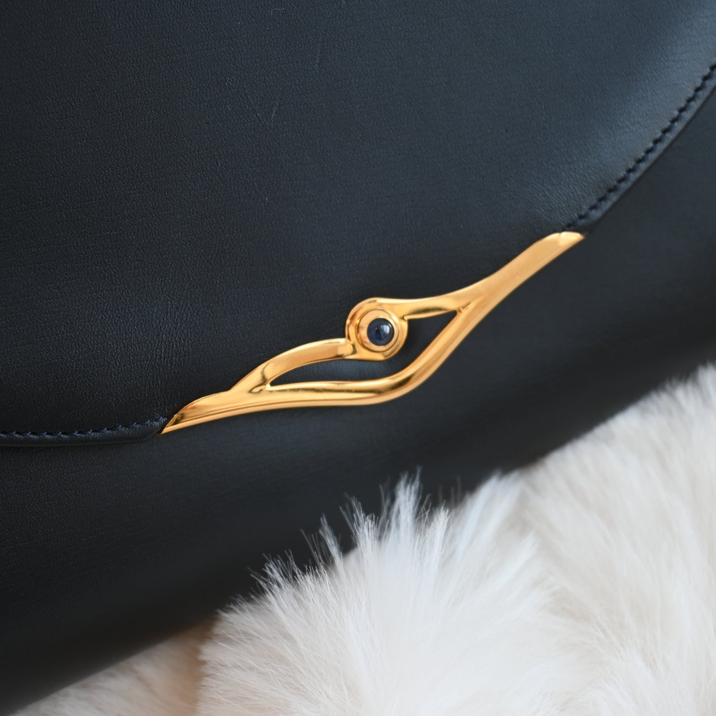 Cartier Sapphire Chain Shoulder Bag