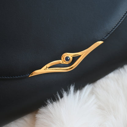 Cartier Sapphire Chain Shoulder Bag