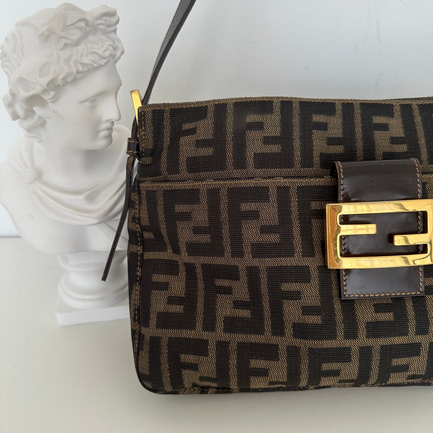 Fendi Zucca Monogram Shoulder Bag