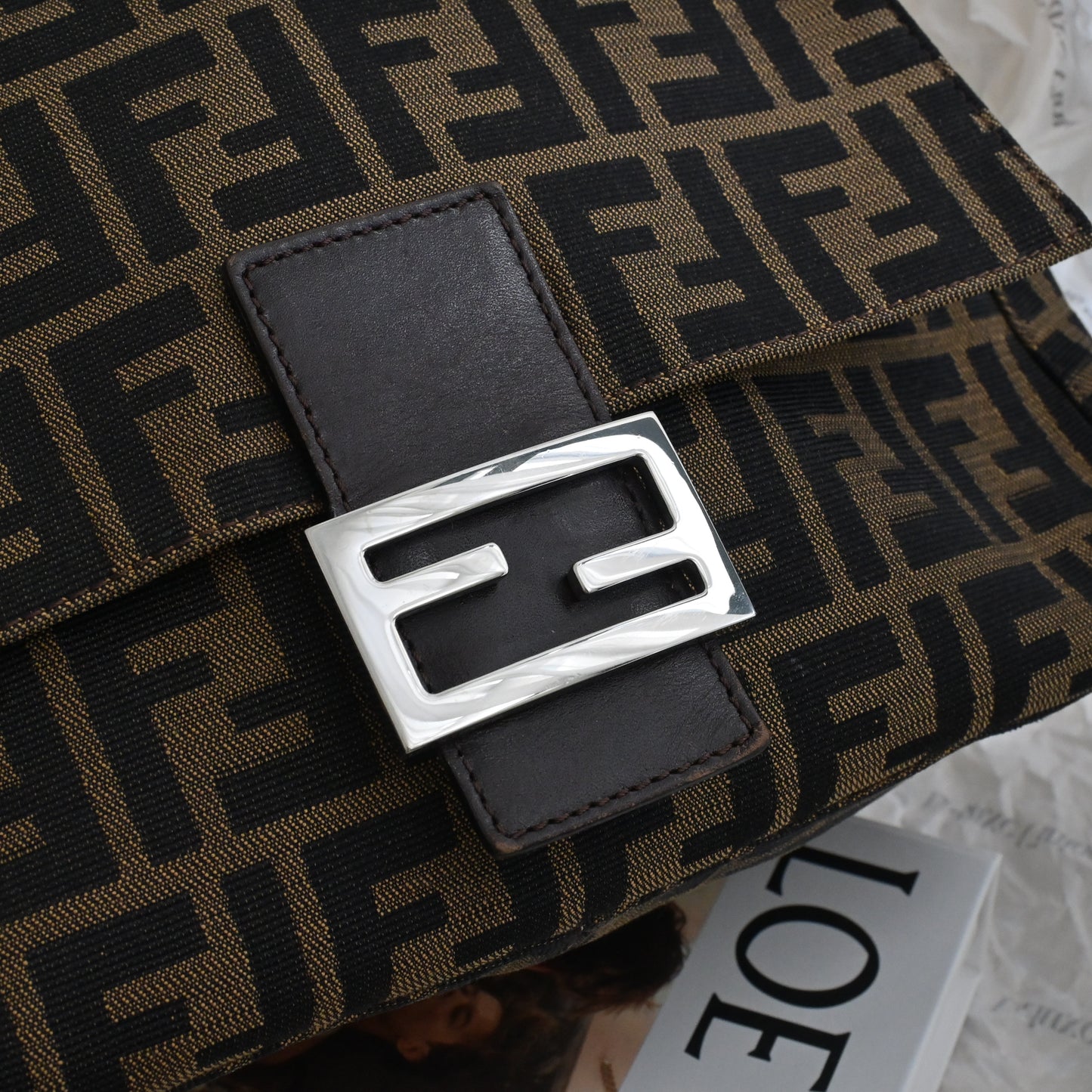 Fendi Zucca Mamma Baguette bag