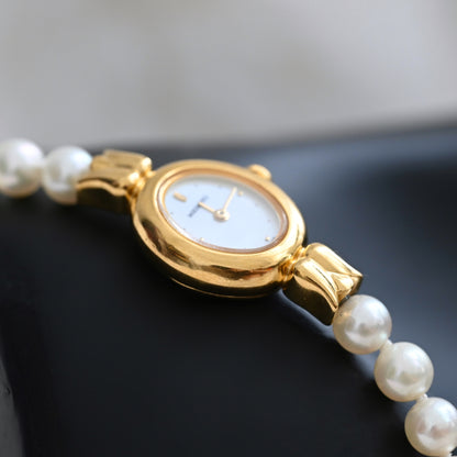 Mikimoto 1E20-3041 MOP Dial Akoya Pearl Bracelet Watch