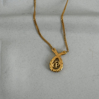 Christian Dior Vintage Necklace with Rhinestones