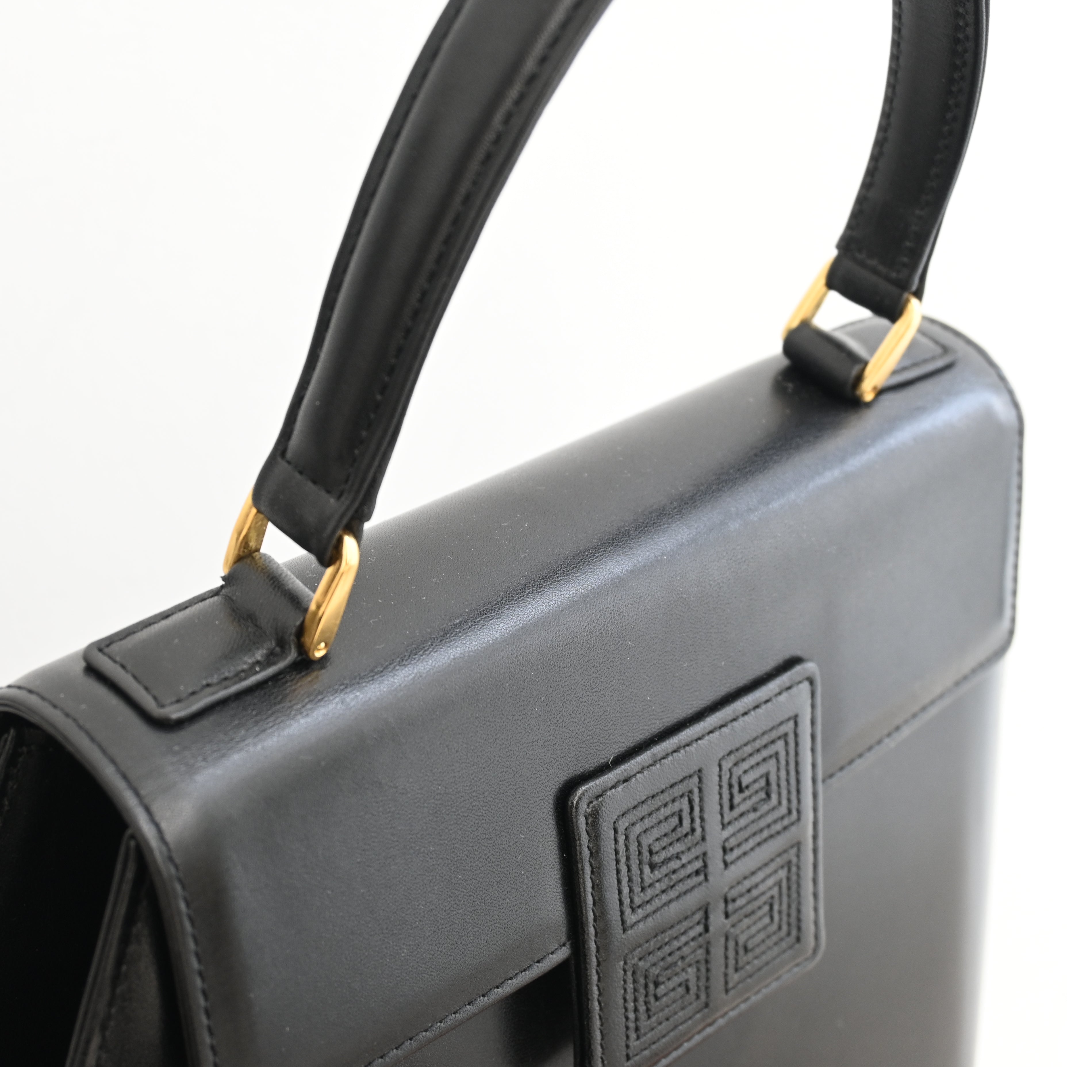 Givenchy 4G Top Handle Black Kelly - Leluxe Vintage Sdn. Bhd.