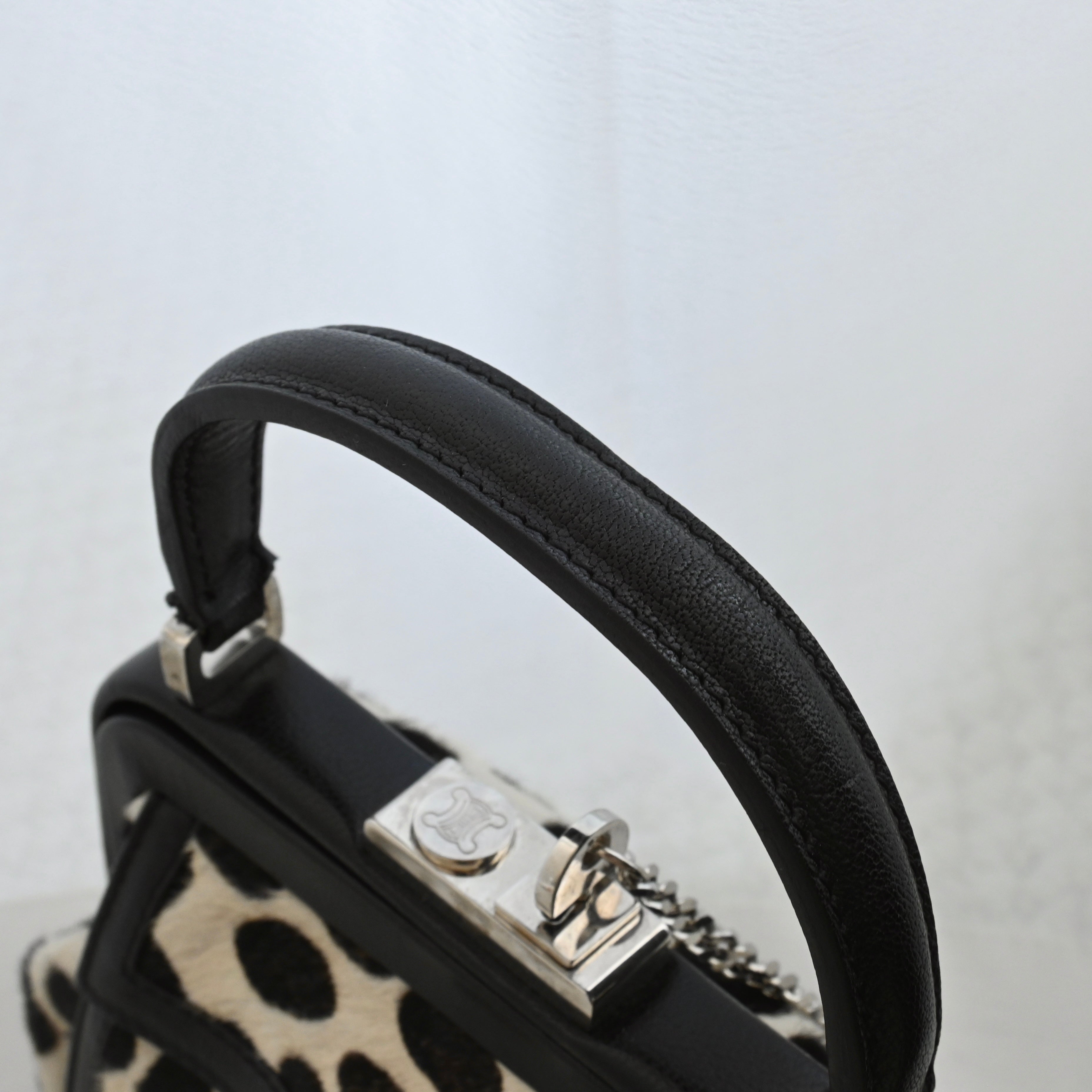Celine Dalmatian Pattern Pony Hair Kiss Lock Mini Bag - Leluxe Vintage Sdn. Bhd.