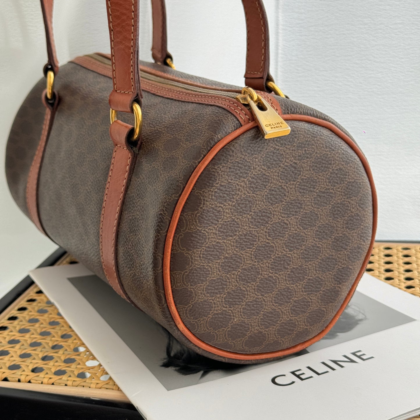 Celine Macadam Barrel-Shaped Bag