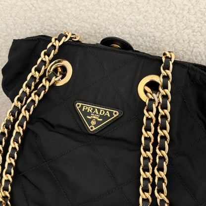 Prada 22cm nylon chain bag