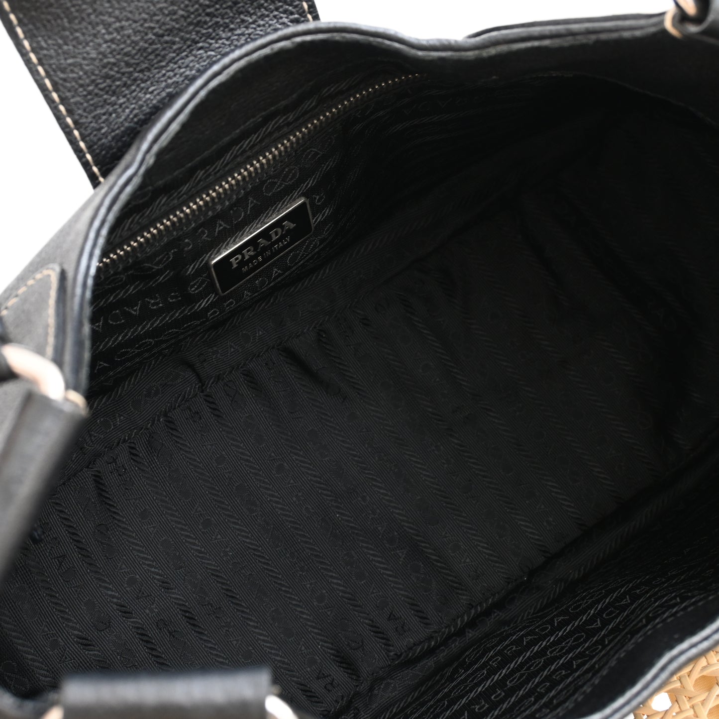 Prada Vitello Daino Moon Bag