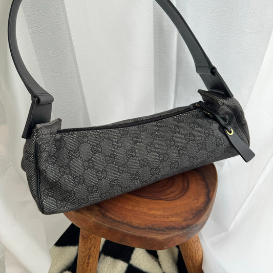 Gucci Black Baguette Bag - Leluxe Vintage Sdn. Bhd.