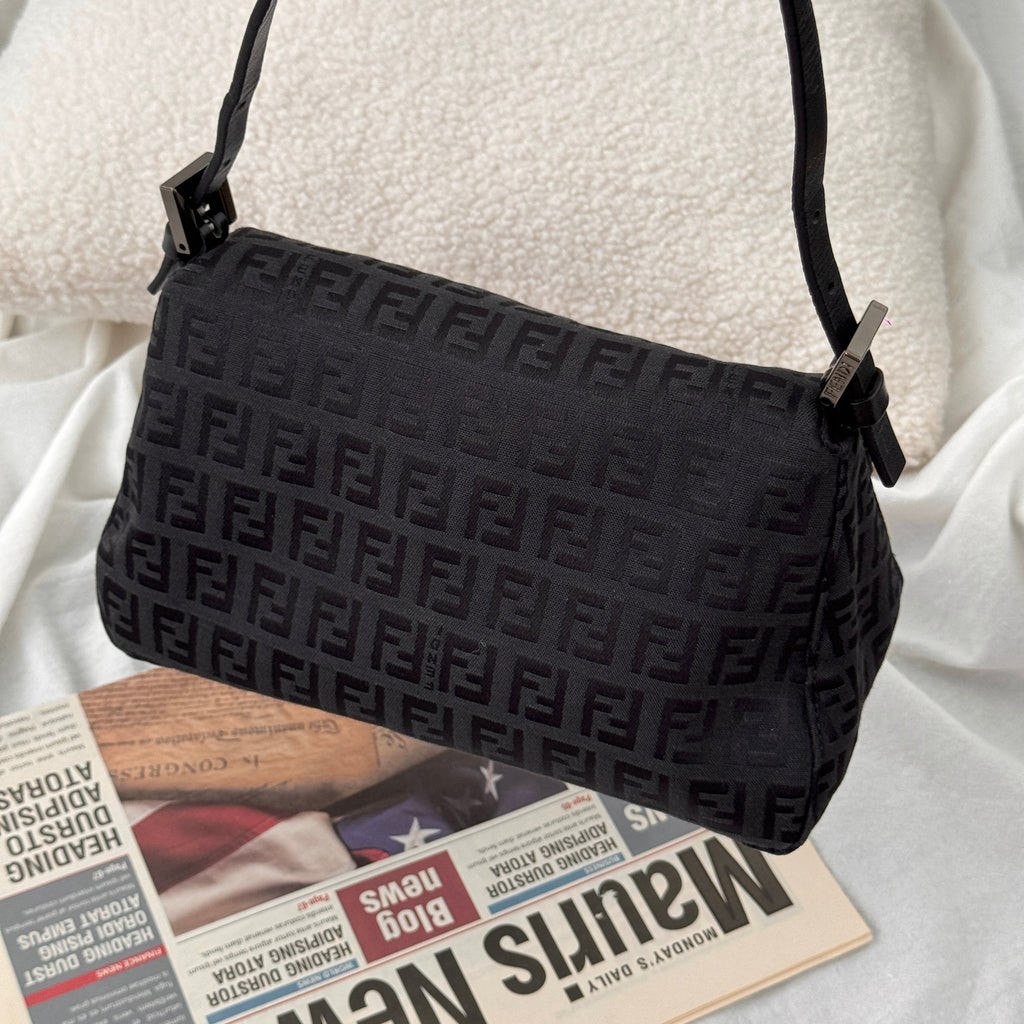 Fendi Zucchino Mini Mamma Baguette - Leluxe Vintage Sdn. Bhd.