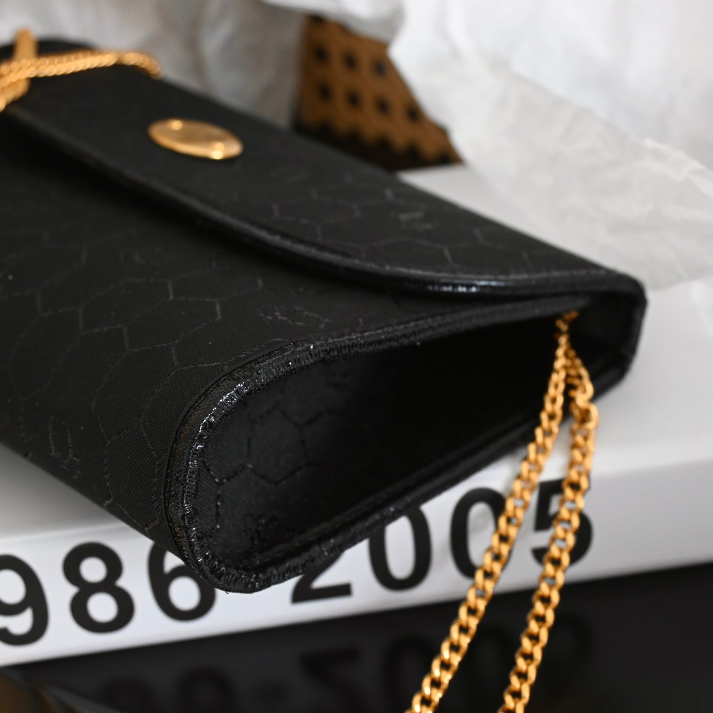 Dior Black Honeycomb Chain Bag