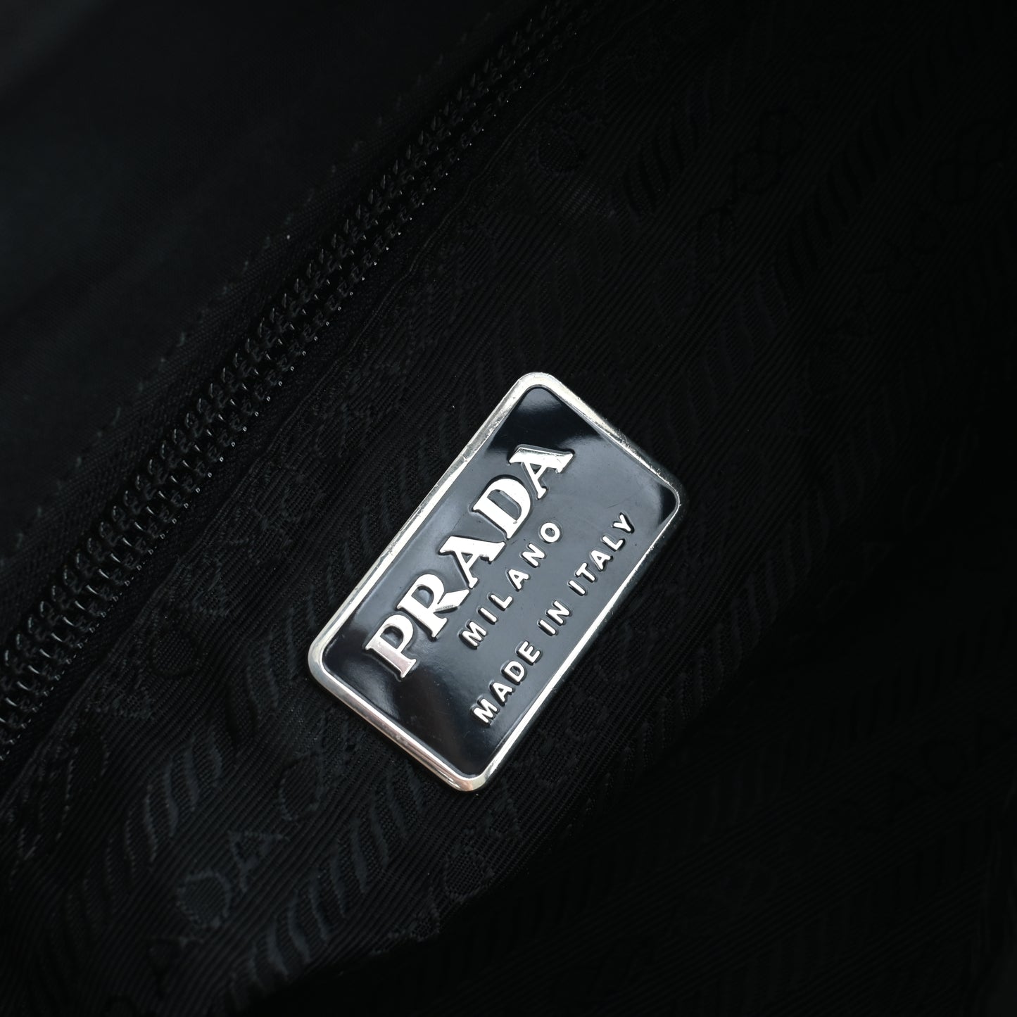 Prada Small Nylon Tote Black