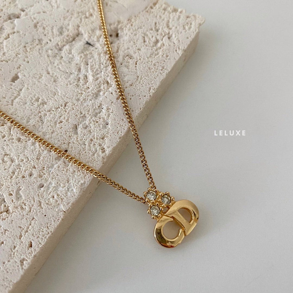 Dior Necklace with Rhinestones - Leluxe Vintage Sdn. Bhd.