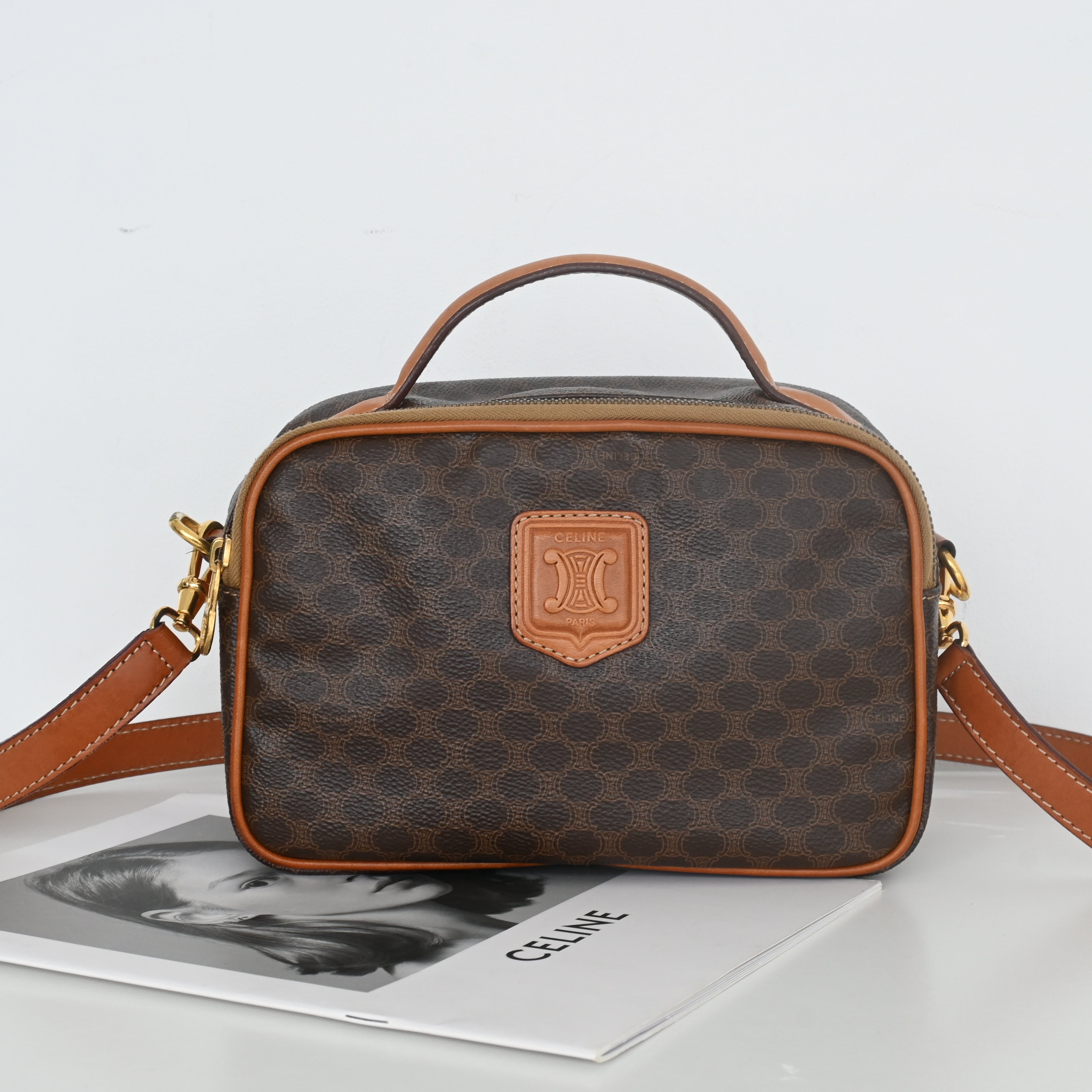 Celine Triomphe Monogram Camera Bag - Leluxe Vintage Sdn. Bhd.