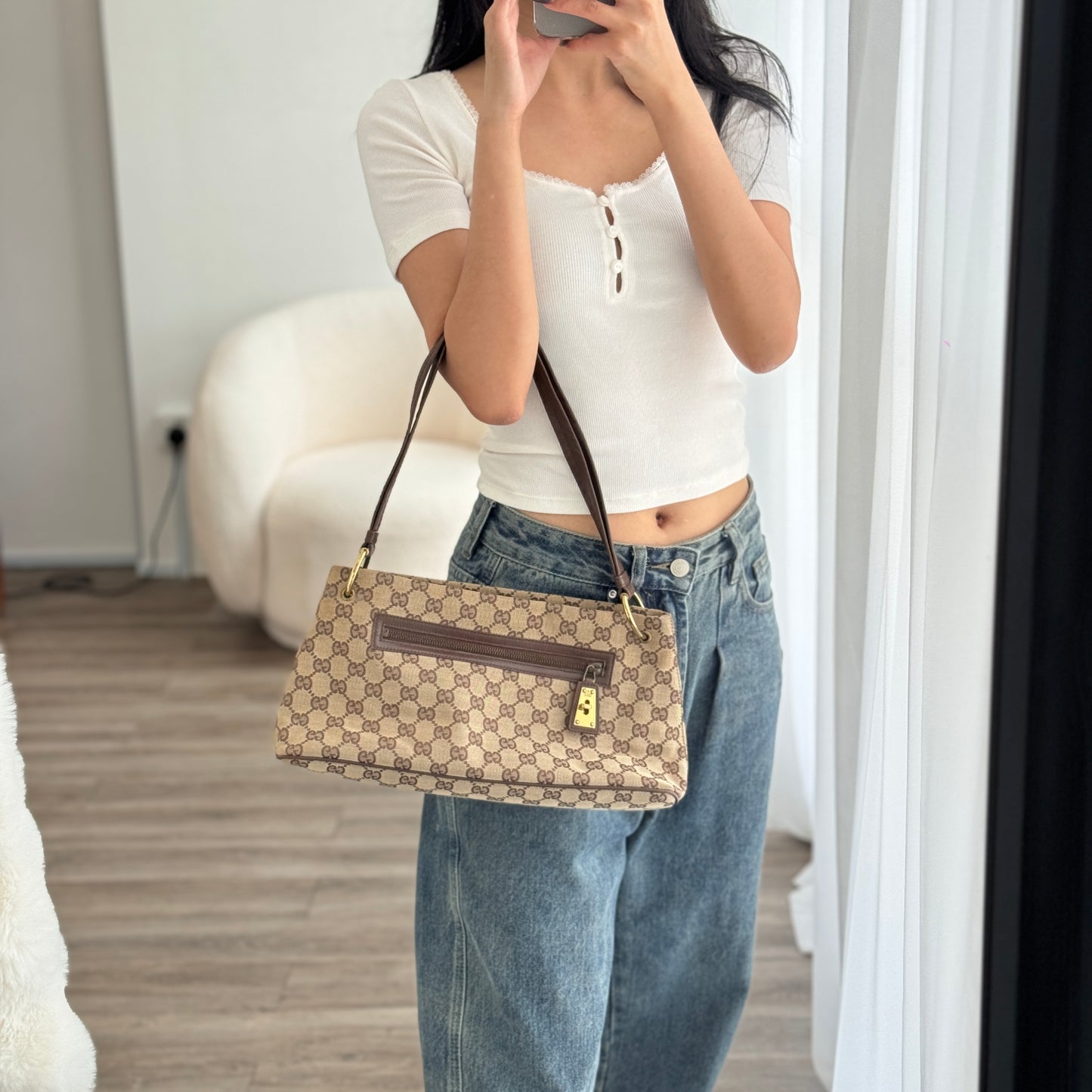 Gucci GG Canvas Monogram Shoulder Bag