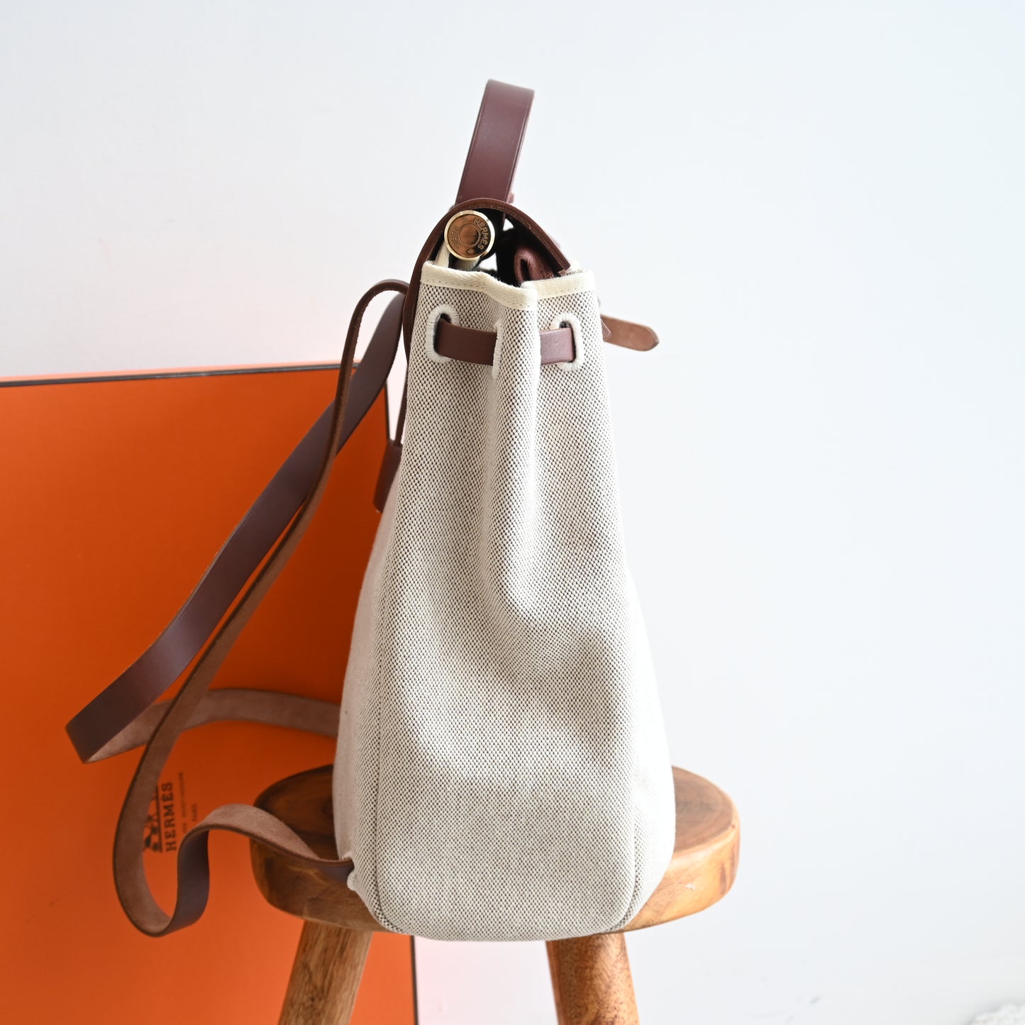 Hermès Toile Ale Bag Ad MM  □E: 2001