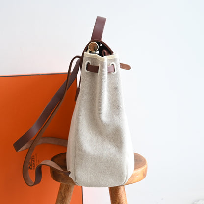 Hermès Toile Ale Bag Ad MM  □E: 2001