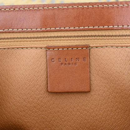 Celine Triomphe Macadam Monogram Top Handle Handbag