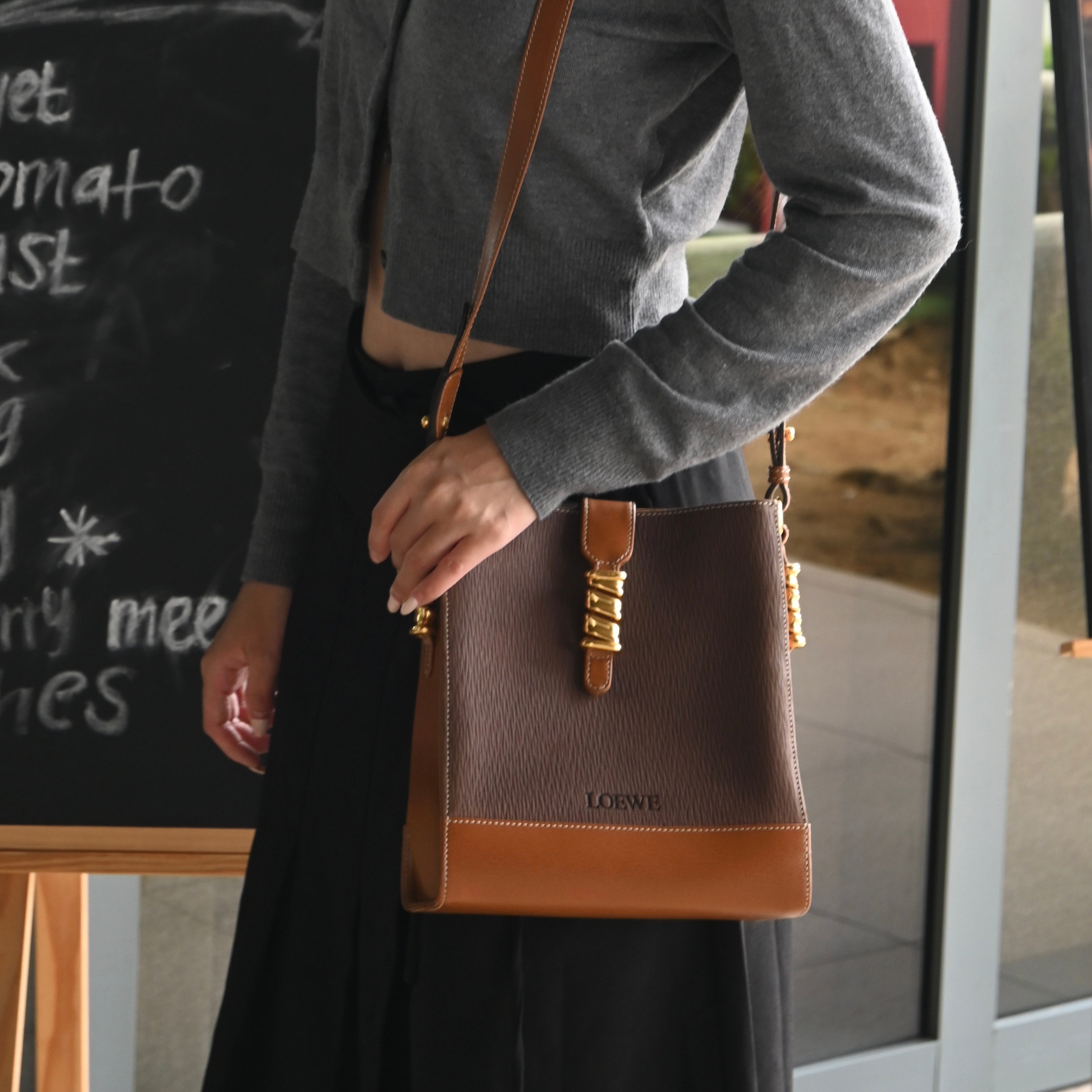 Loewe Velasquez Twist Crossbody Bag - Leluxe Vintage Sdn. Bhd.