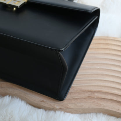 Givenchy 4G Buckle Matte Black Top Handle Kelly