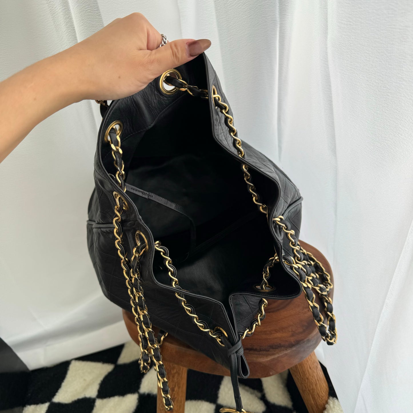 Chanel Bucket Bag Lambskin Vintage