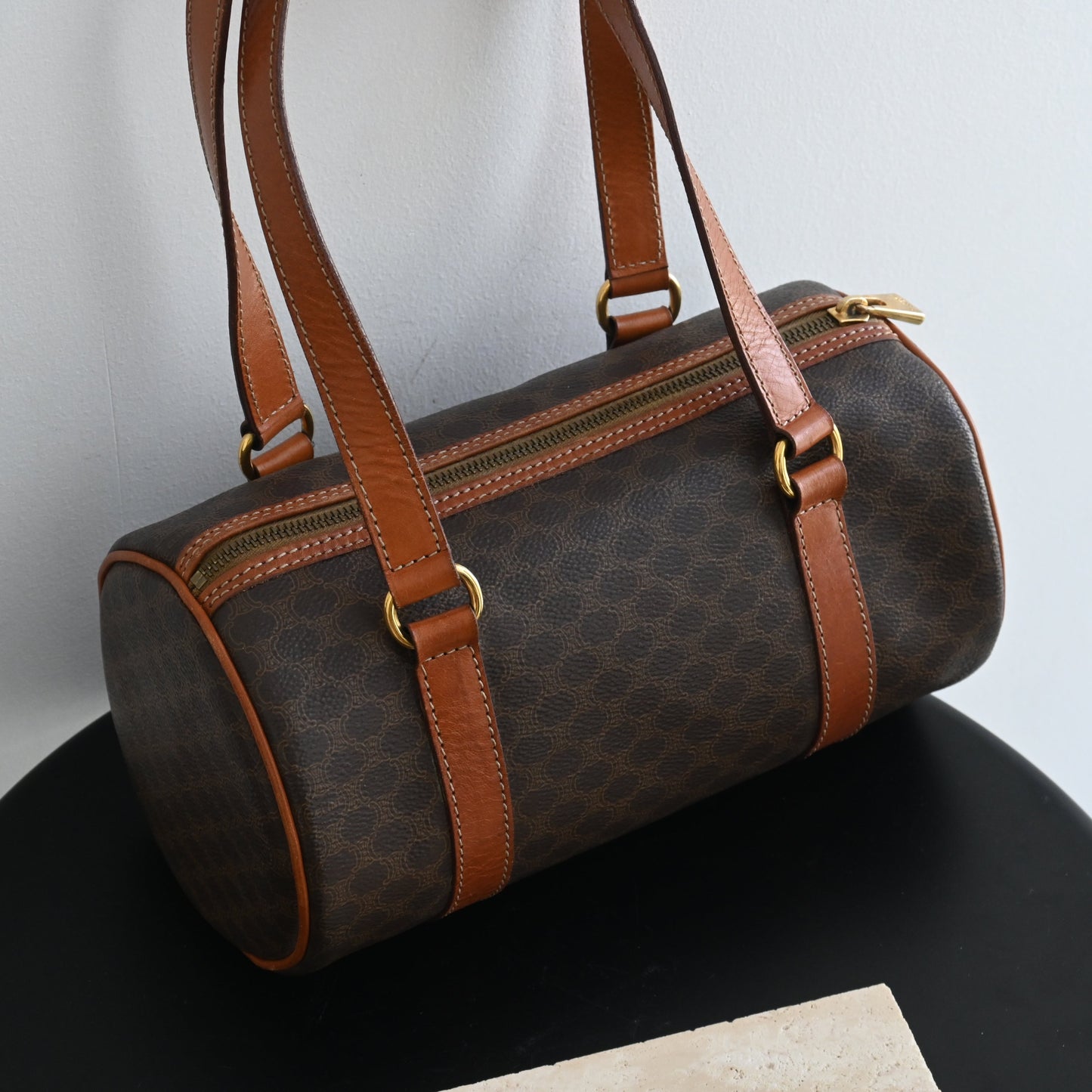 Celine Macadam Barrel-Shaped Bag