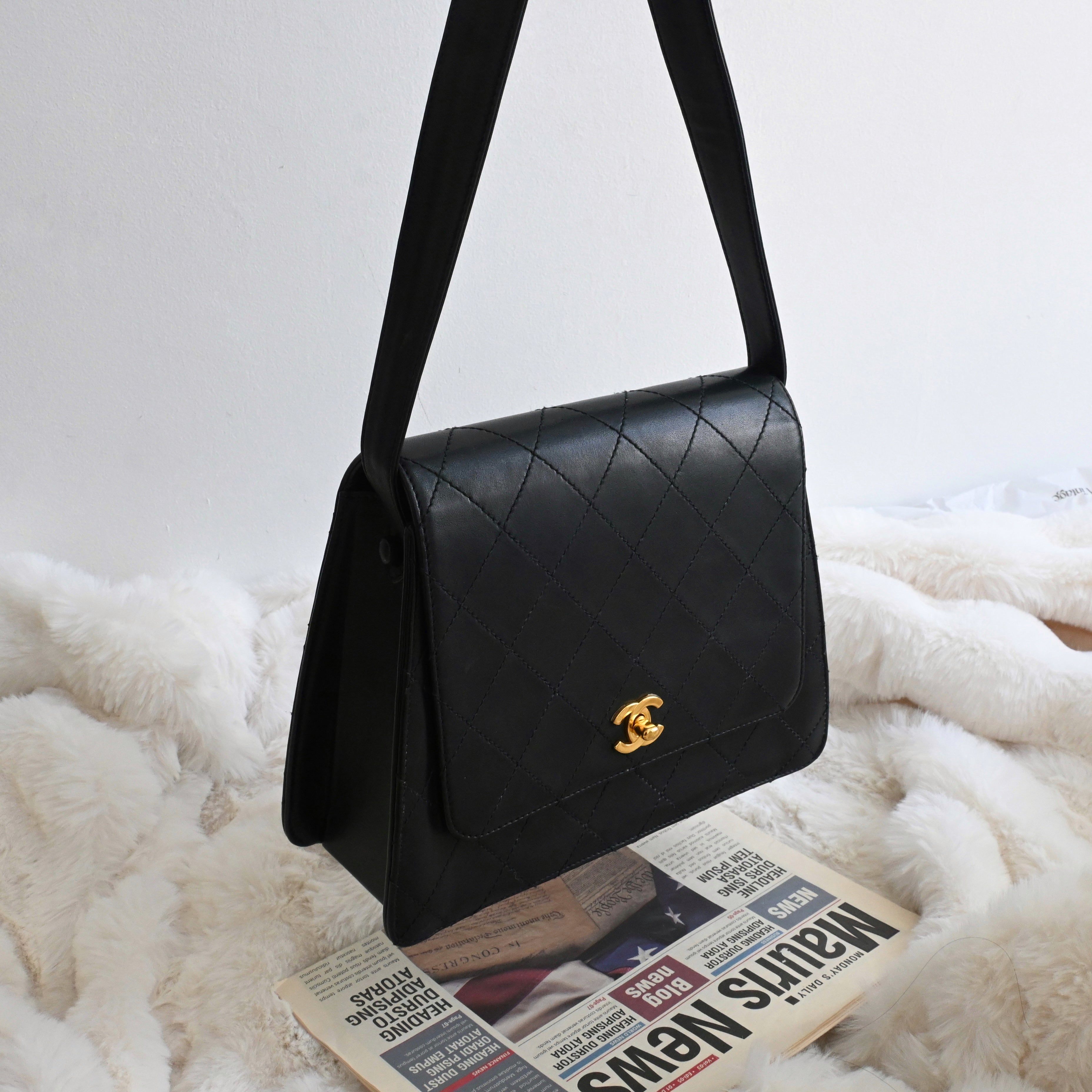 Chanel Trapeze Kelly Shoulder Bag 24k GHW - Leluxe Vintage Sdn. Bhd.