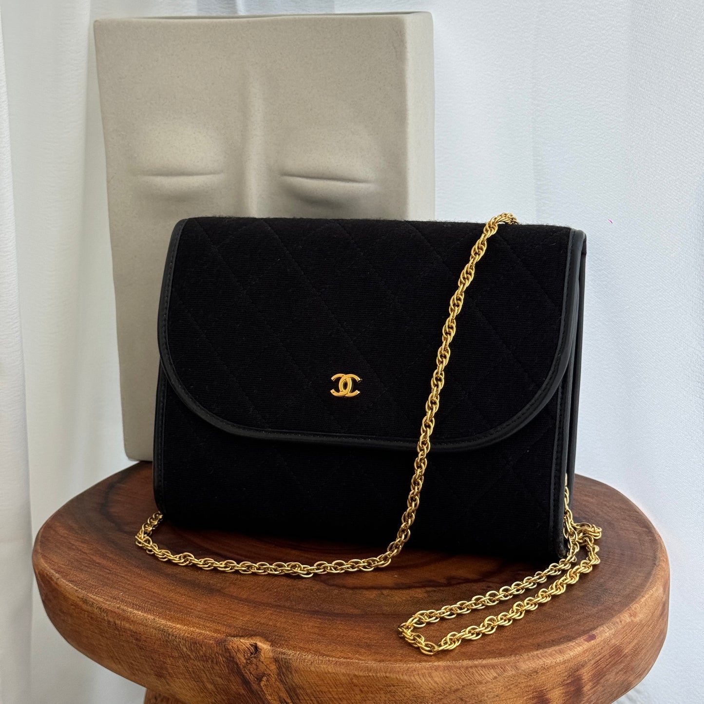 Chanel Matelasse Cotton Jersey Chain Bag