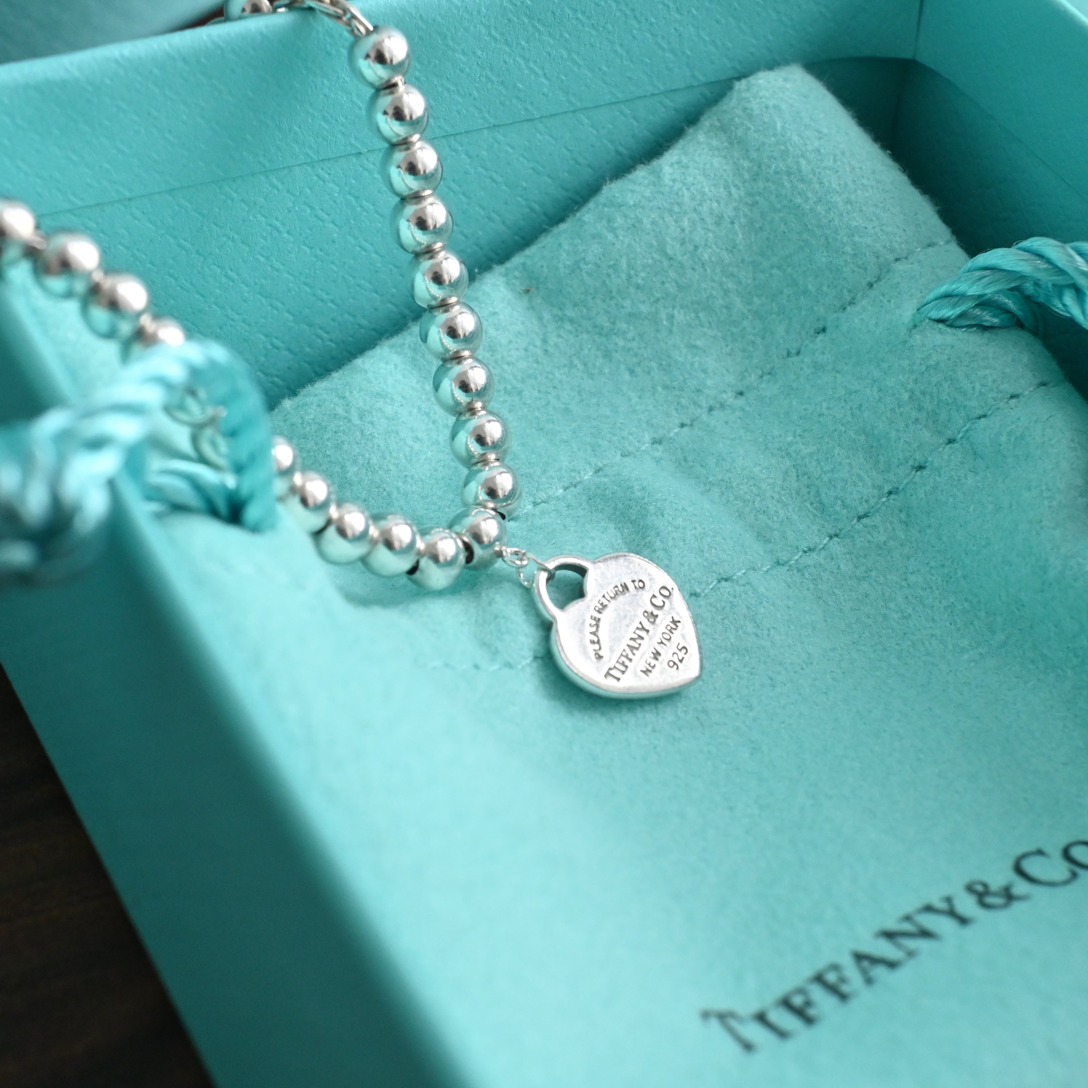 Tiffany & Co Return To Tiffany 925 Silver Mini Bead Bracelet