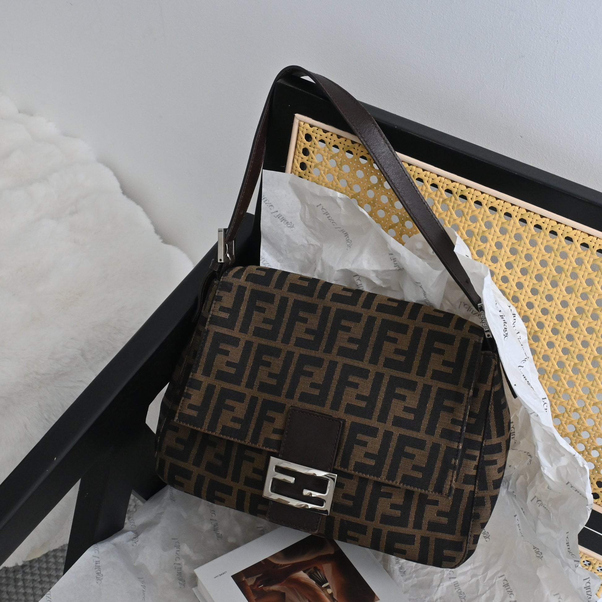 Fendi Zucca Fendi Classic Bag Fendi Zucca Mamma Baguette Bag