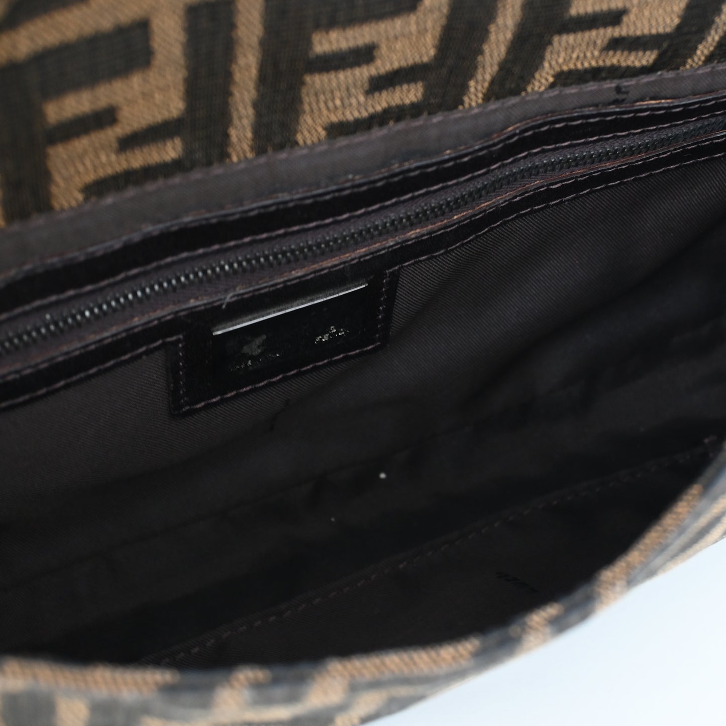 Fendi Zucca Mamma Baguette Shoulder Bag