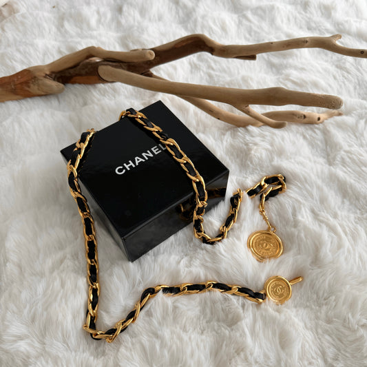 Chanel 31 Rue Cambon chain leather belt