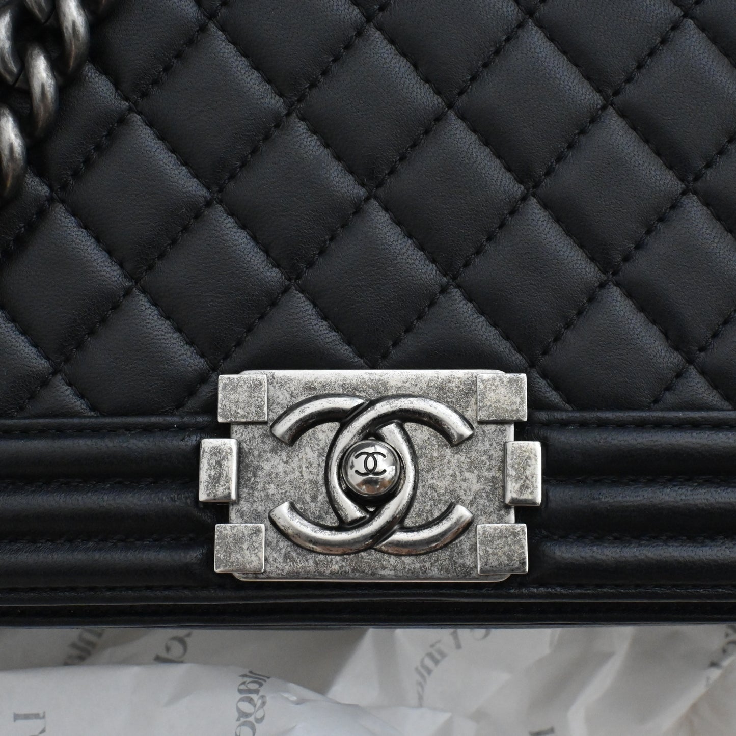 Chanel Boy Flap Medium Black Ruthenium Hardware