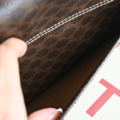 Celine Macadam Top Handle Kelly Bag