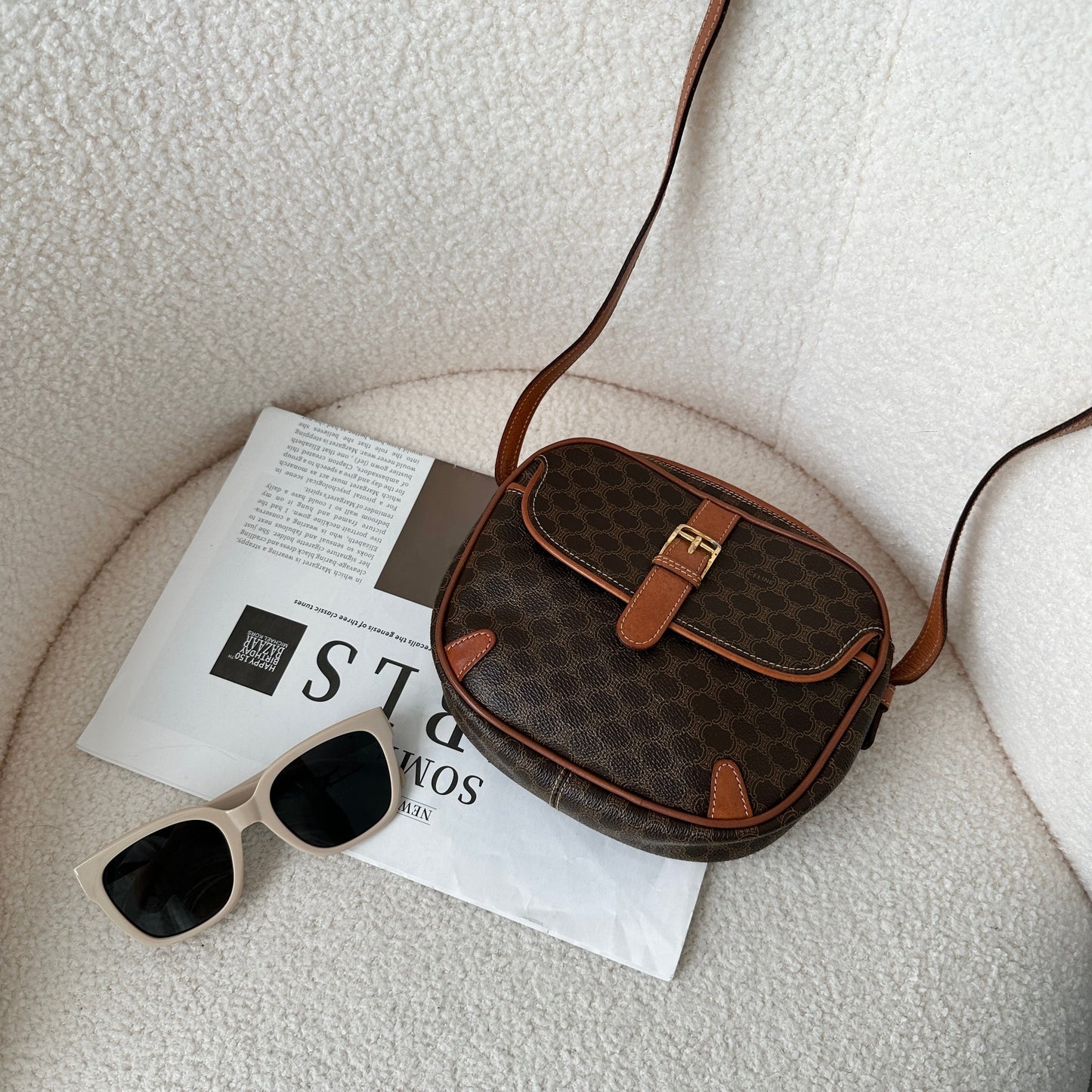Celine Macadam Monogram Crossbody Bag - Leluxe Vintage Sdn. Bhd.