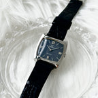 Omega Navy Dial with Silver Case - Leluxe Vintage Sdn. Bhd.