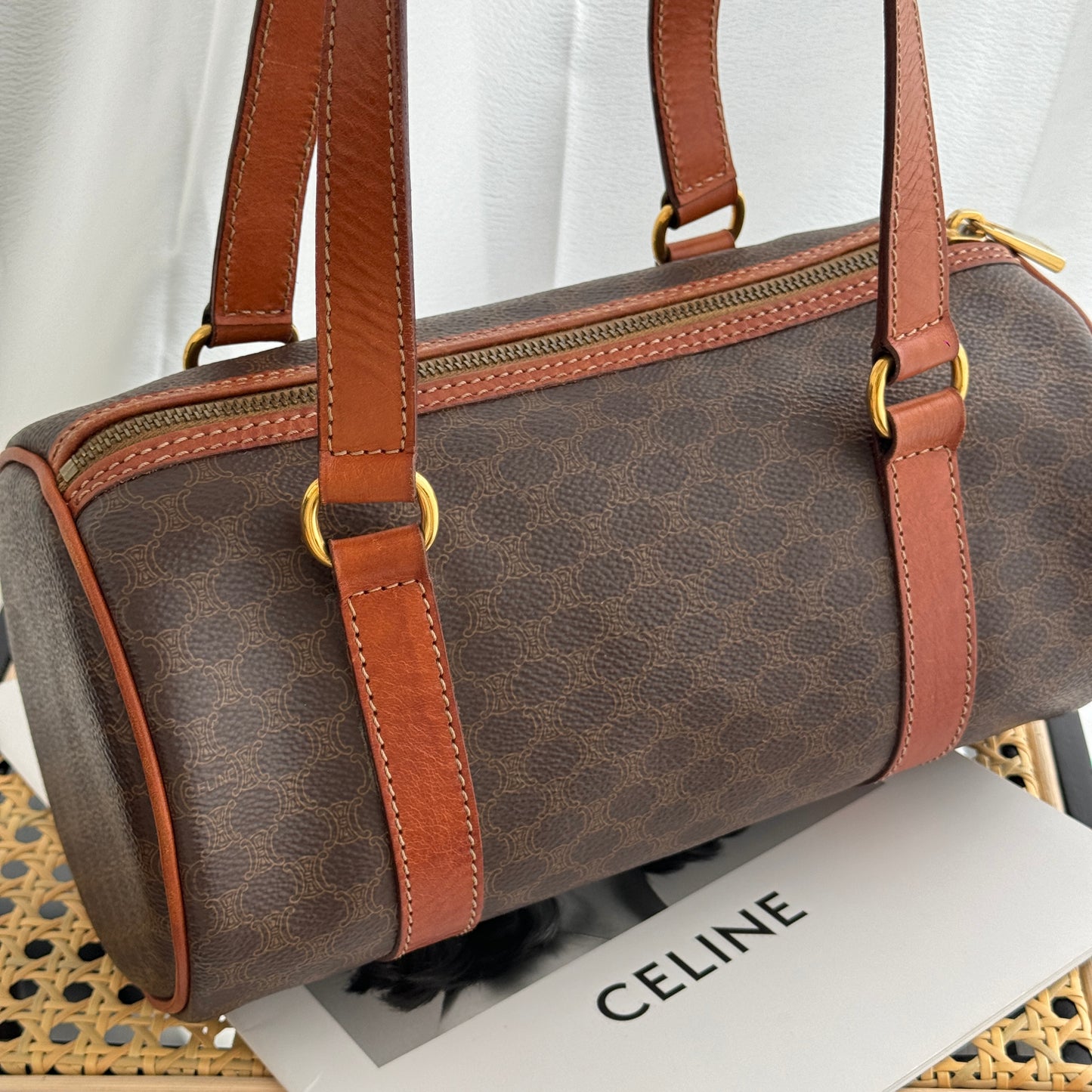 Celine Macadam Barrel-Shaped Bag