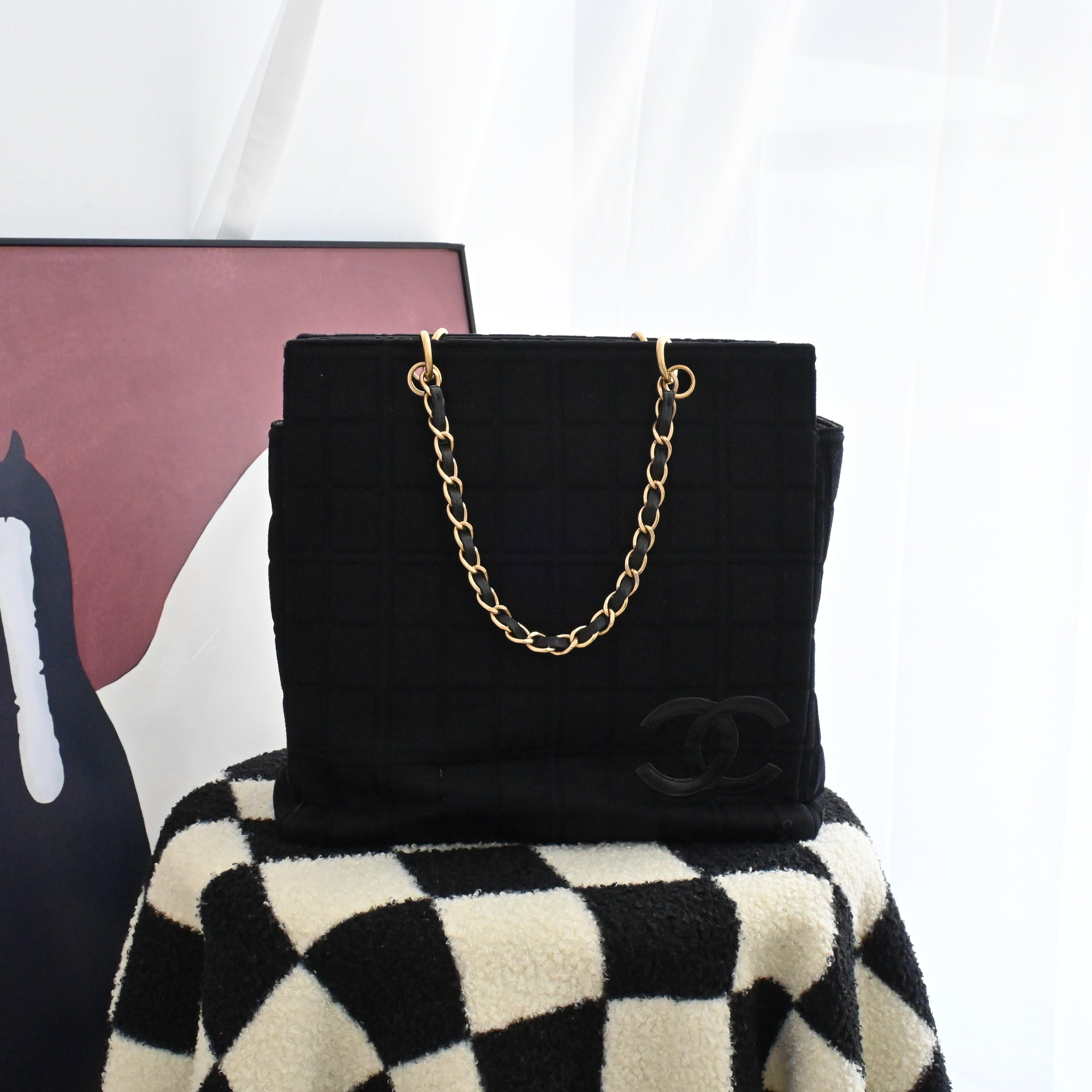 Chanel Chocolate Bar Jersey Tote – Leluxe Vintage Sdn. Bhd.