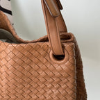 Bottega Veneta Intrecciato Shoulder Bag Brown - Leluxe Vintage Sdn. Bhd.