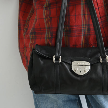 Prada Antic Easy Barrel Shoulder Bag