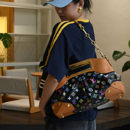 Louis Vuitton Black Multicolour Judy MM