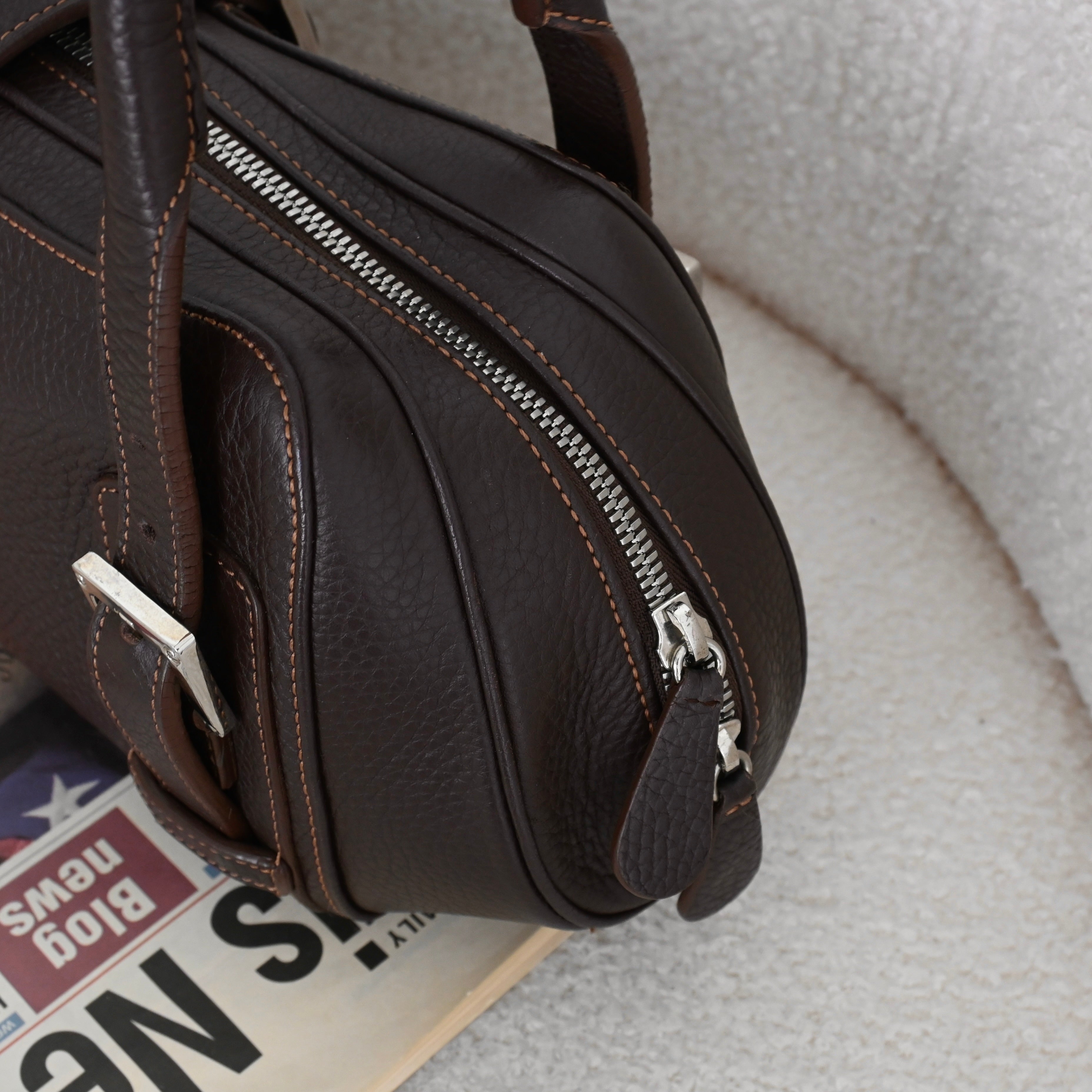Loewe Senda Brown Leather Handbag