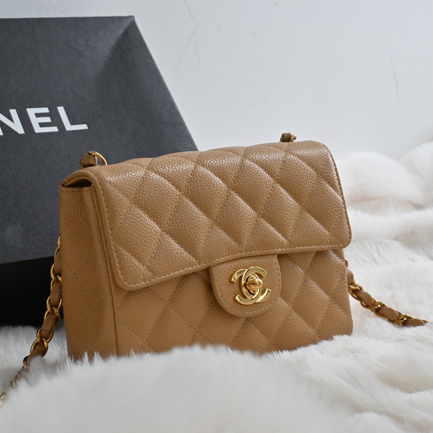 Vintage Chanel Mini Square Classic Flap Bag