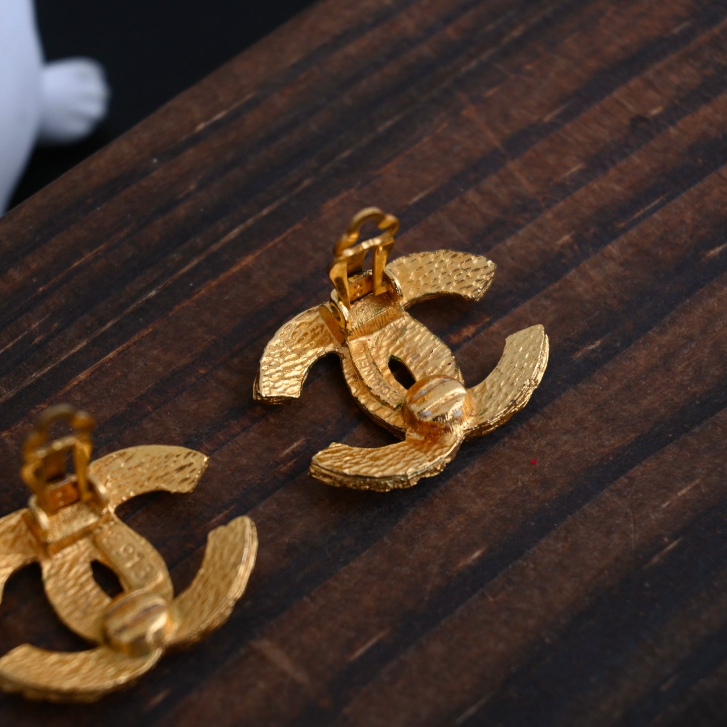 Chanel Quilted CC Weaves Earclips Earrings